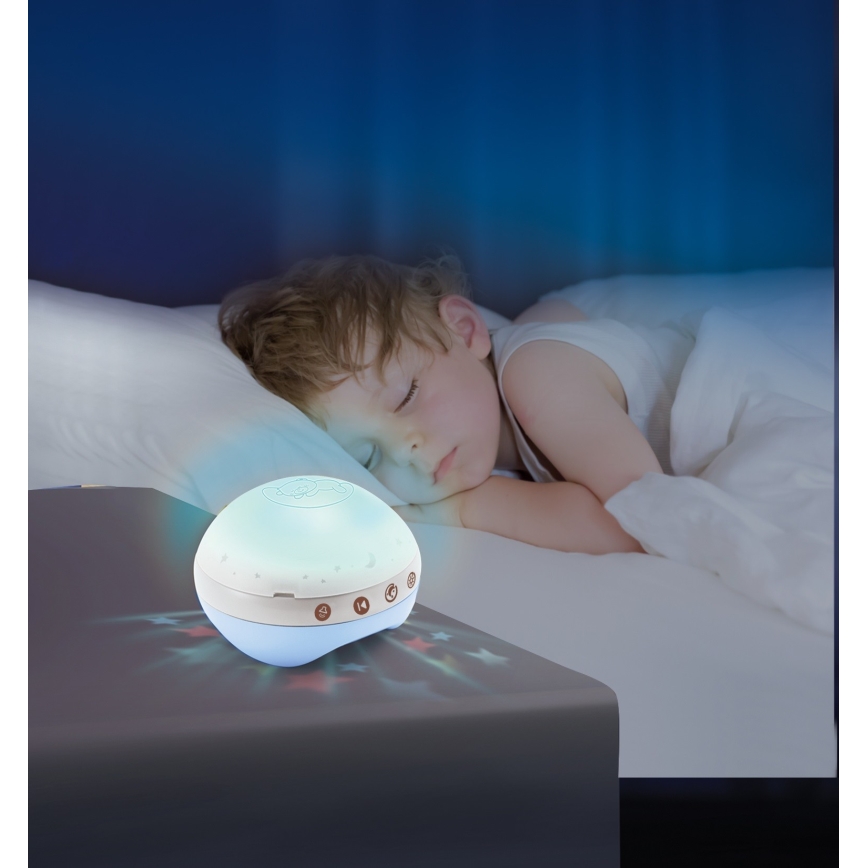 Infantino - Muziekmobiel 3-in-1 voor wieg met melodie 3xAAA blauw