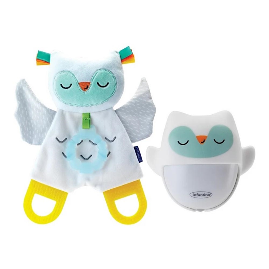 Infantino - Nachtlamp met een gloeiend knuffeltje Owl