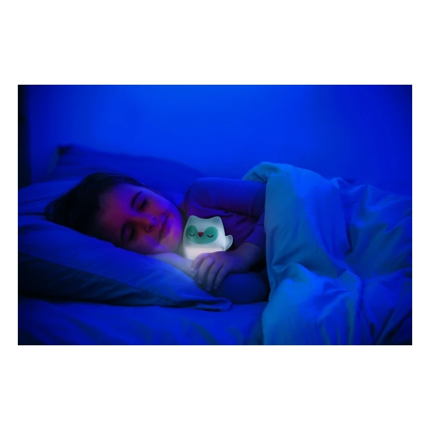 Infantino - Nachtlamp met een gloeiend knuffeltje Owl