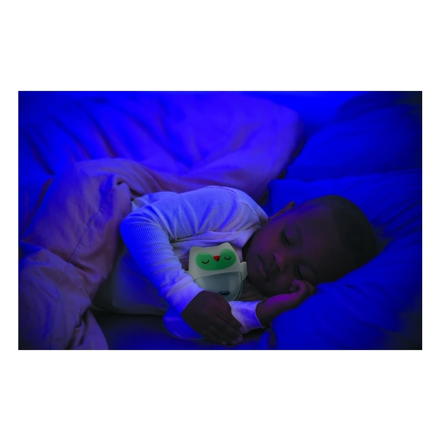 Infantino - Nachtlamp met een gloeiend knuffeltje Owl