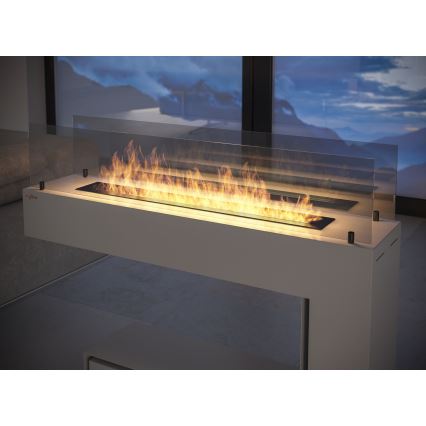 InFire - BIO open haard 110x85,5 cm 3kW wit