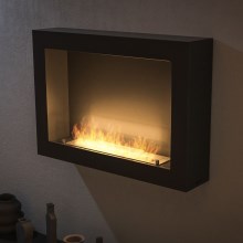 InFire - Wandhaard BIO 80x56 cm 3kW zwart