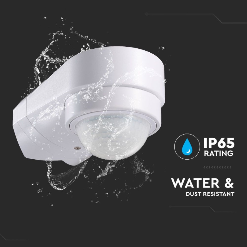 Infrarood bewegingssensor voor buiten 240° 600W/230V IP65 wit