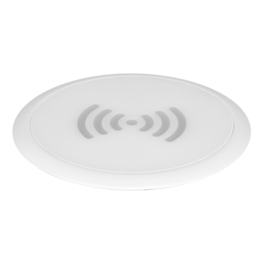Ingebouwde draadloze oplader wit