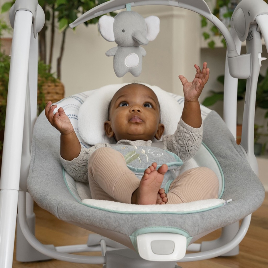 Ingenuity - Kinderschommel met vibratie en melodie 2-in-1 SWELL 4xD + 1xC