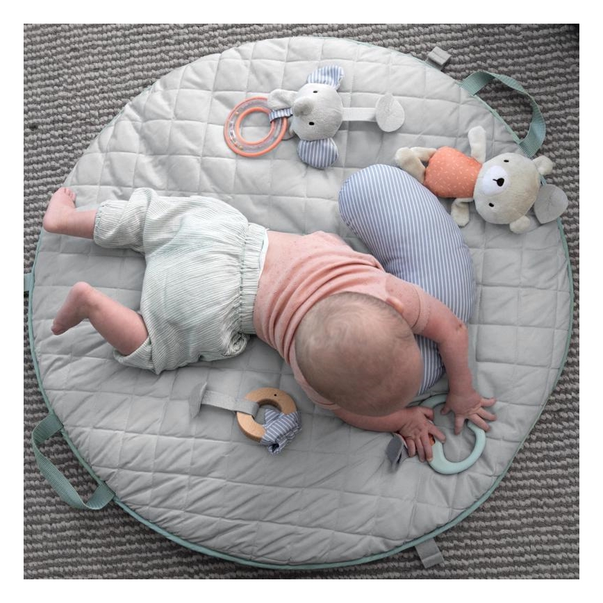Ingenuity - Baby speeldeken LOAMY mint/grijs