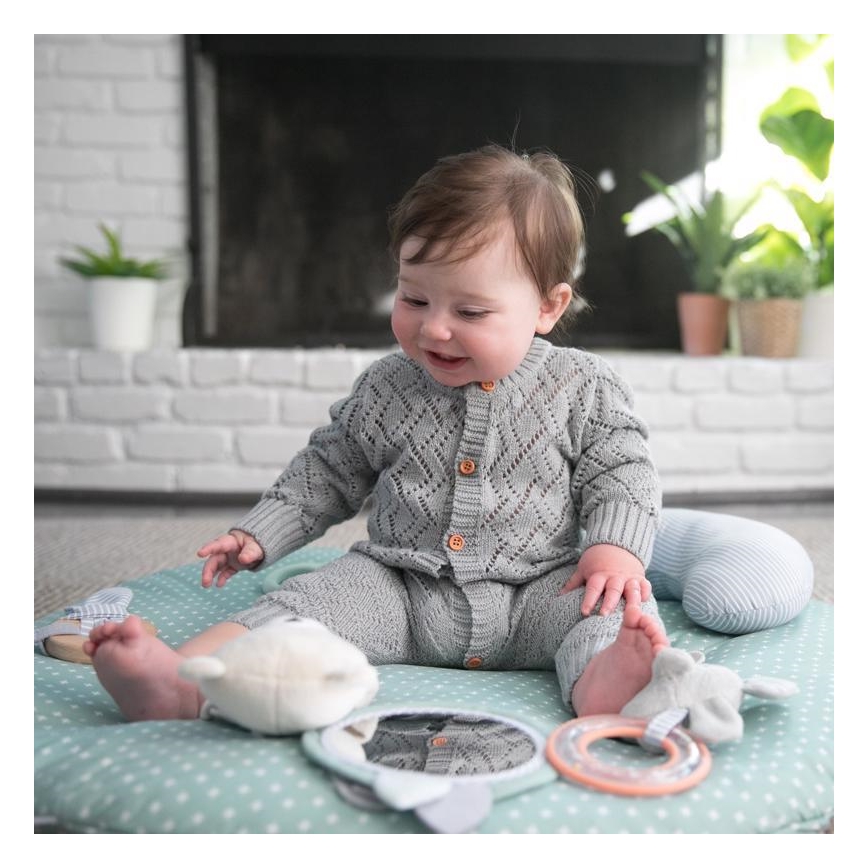 Ingenuity - Baby speeldeken LOAMY mint/grijs