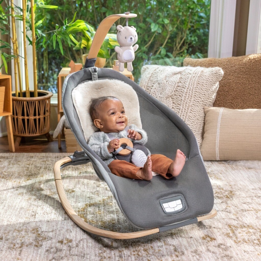 Ingenuity - Baby vibrerend ligbed met melodie EVERY SEASON WESLEY 3xC grijs