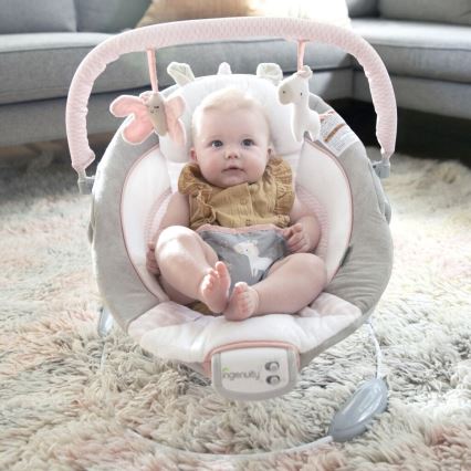 Ingenuity - Baby vibrerend ligbed met melodie FLORA THE UNICORN 3xC