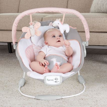 Ingenuity - Baby vibrerend ligbed met melodie FLORA THE UNICORN 3xC