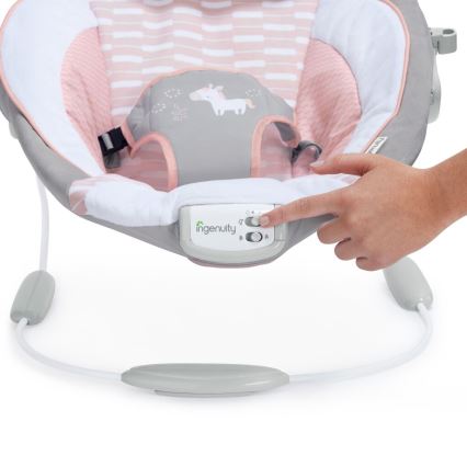 Ingenuity - Baby vibrerend ligbed met melodie FLORA THE UNICORN 3xC