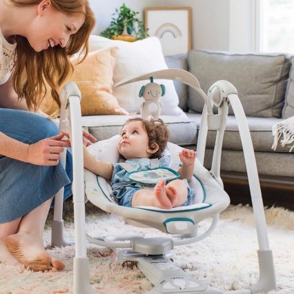 Ingenuity - Baby vibrerende schommel met melodie 2in1 NASH 4xLR20