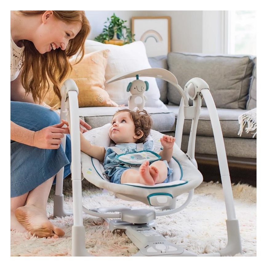 Ingenuity - Baby vibrerende schommel met melodie 2in1 NASH 4xLR20