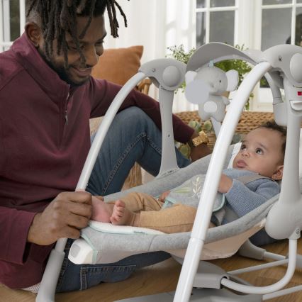 Ingenuity - Baby vibrerende schommel met melodie 2in1 SWELL 4xD + 1xC
