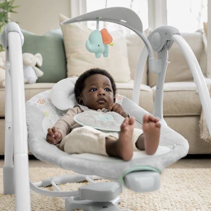 Ingenuity - Baby vibrerende schommel met melodie 2in1 WIMBERLY 4xD + 1xC