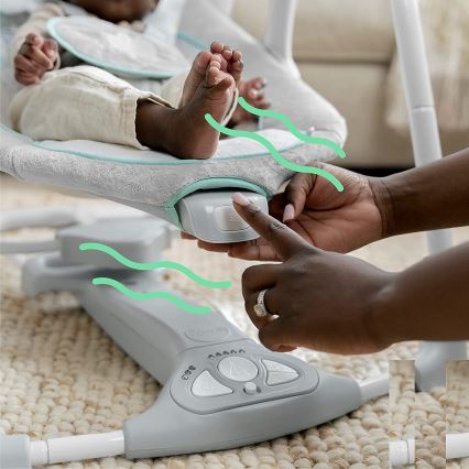 Ingenuity - Baby vibrerende schommel met melodie 2in1 WIMBERLY 4xD + 1xC