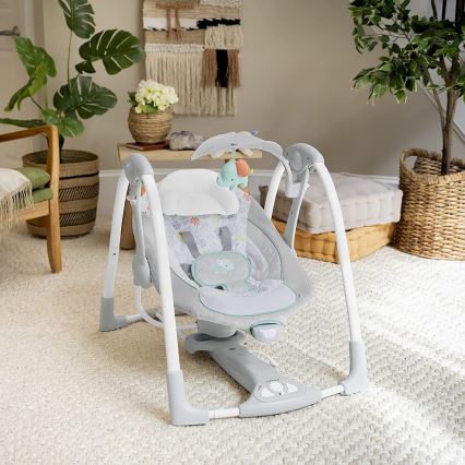 Ingenuity - Baby vibrerende schommel met melodie 2in1 WIMBERLY 4xD + 1xC