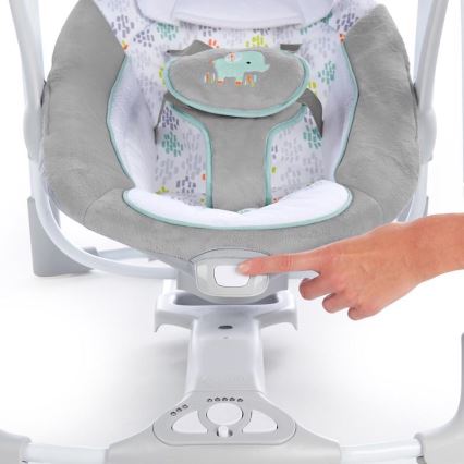 Ingenuity - Baby vibrerende schommel met melodie 2in1 WIMBERLY 4xD + 1xC