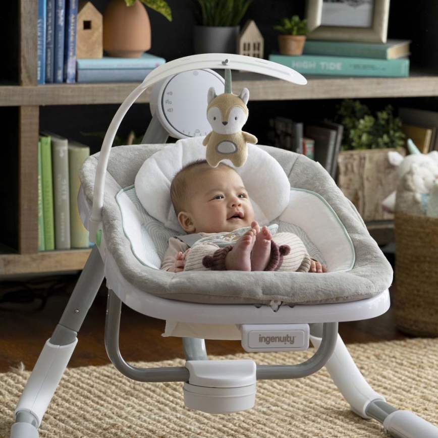 Ingenuity - Baby vibrerende schommel met melodie ANYWAY SWAY RAY 4xLR14