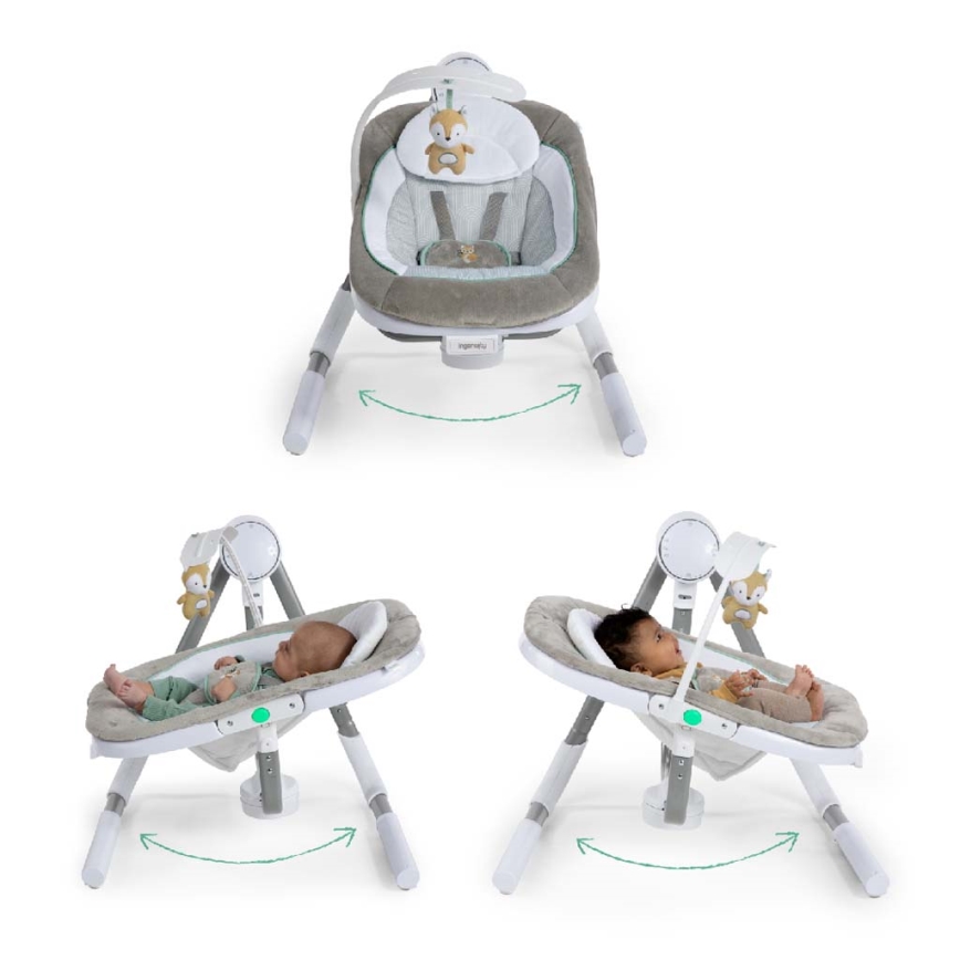 Ingenuity - Baby vibrerende schommel met melodie ANYWAY SWAY RAY 4xLR14