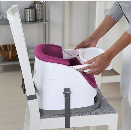 Ingenuity - Eetkamerstoel kussen 2in1 BABY BASE roze