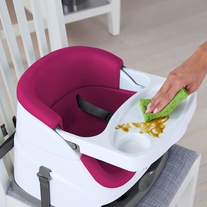 Ingenuity - Eetkamerstoel kussen 2in1 BABY BASE roze