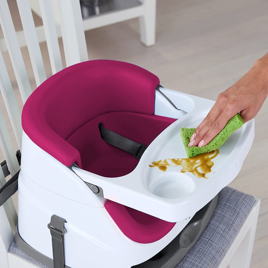 Ingenuity - Eetkamerstoel kussen 2in1 BABY BASE roze