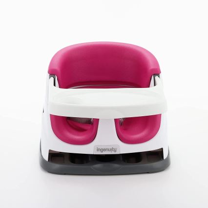 Ingenuity - Eetkamerstoel kussen 2in1 BABY BASE roze