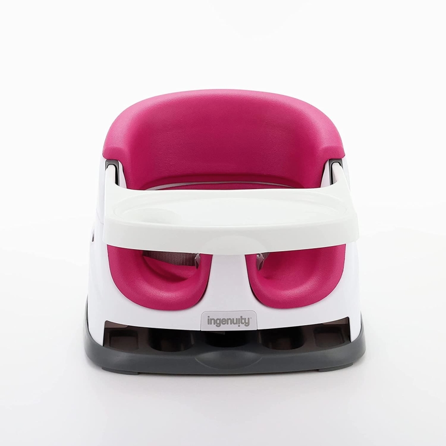 Ingenuity - Eetkamerstoel kussen 2in1 BABY BASE roze