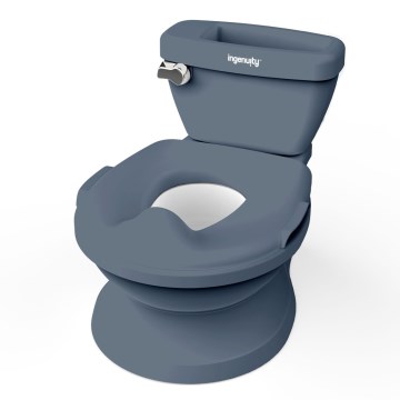 Ingenuity - Kinder-wc met geluidseffecten MY SIZE blauw 2xAAA