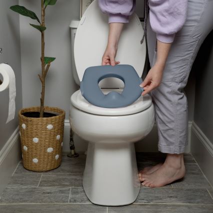 Ingenuity - Kinder-wc met geluidseffecten MY SIZE blauw 2xAAA