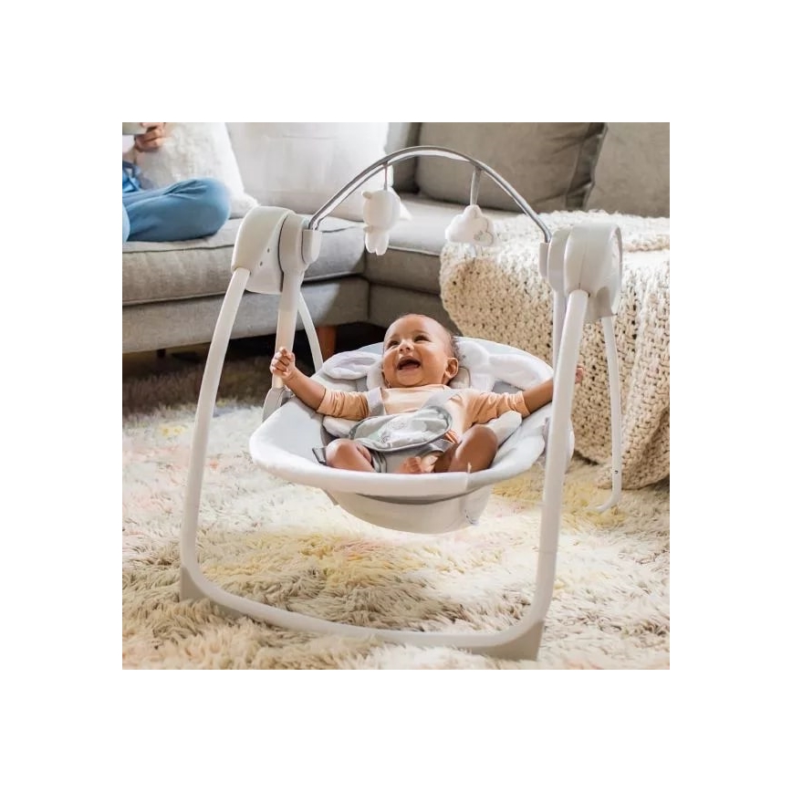 Ingenuity - Kinderen schommel met een melodie CUDDLE LAMB 4xLR14