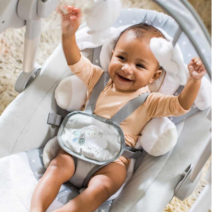 Ingenuity - Kinderen schommel met een melodie CUDDLE LAMB 4xLR14