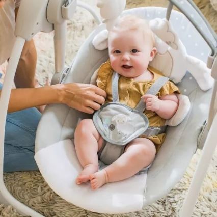 Ingenuity - Kinderen schommel met een melodie CUDDLE LAMB 4xLR14
