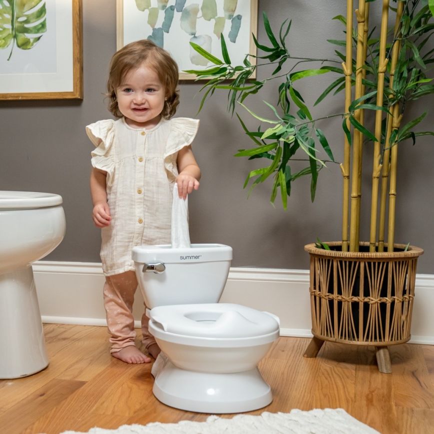 Ingenuity - Kinderpotje met geluid MY SIZE wit 2xAAA