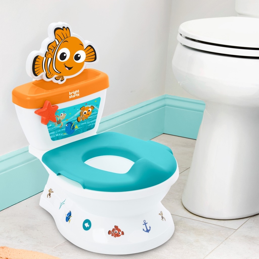 Ingenuity - Kindertoilet met geluid MY SIZE Finding Nemo 2xAAA