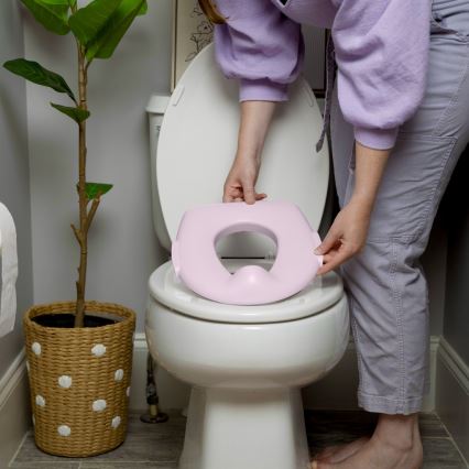 Ingenuity - Kindertoilet met geluid MY SIZE roze 2xAAA