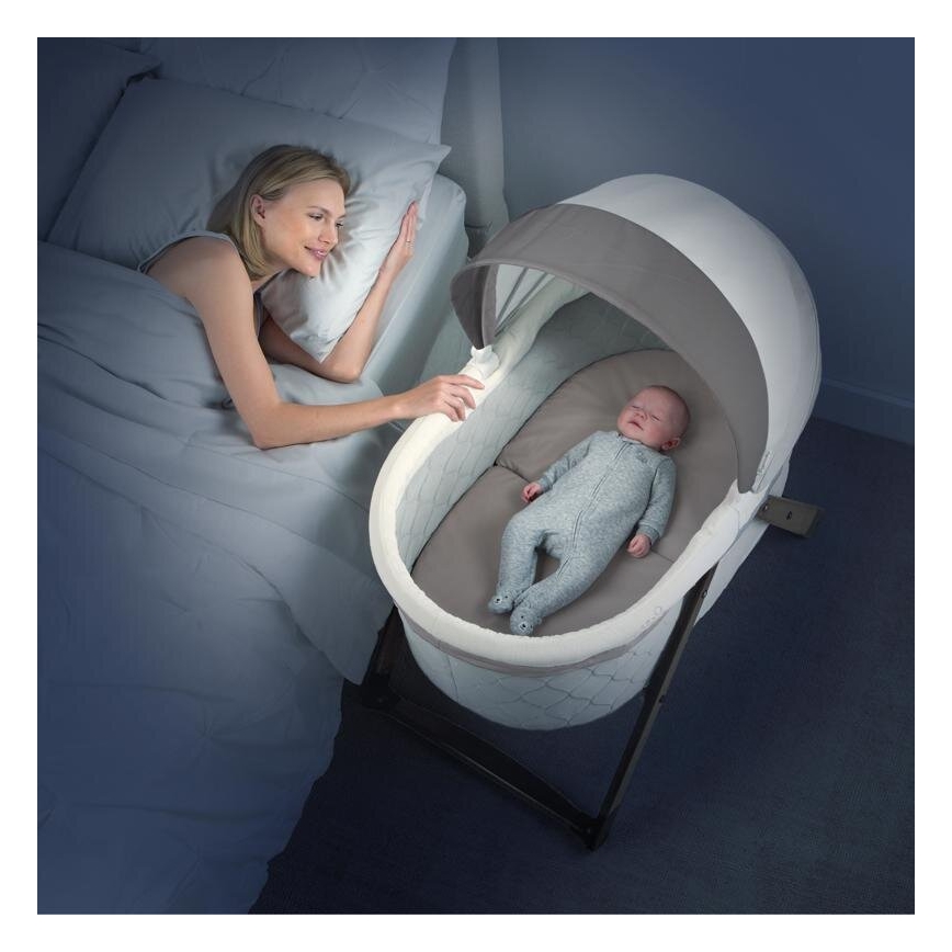 Ingenuity - Schommelwiegje voor baby's CARRINGTON grijs/bruin