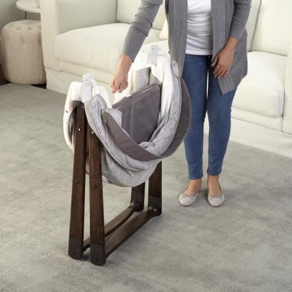 Ingenuity - Schommelwiegje voor baby's CARRINGTON grijs/bruin