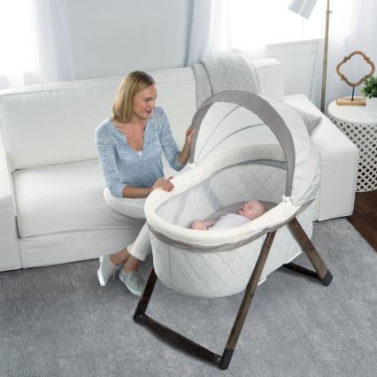 Ingenuity - Schommelwiegje voor baby's CARRINGTON grijs/bruin
