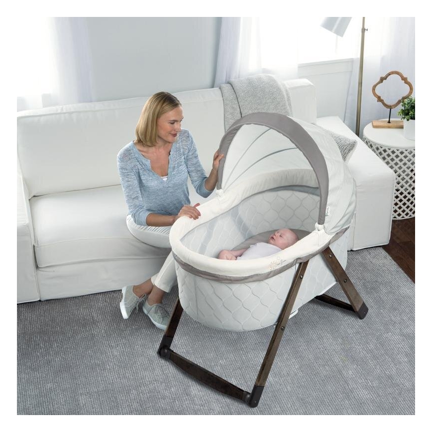 Ingenuity - Schommelwiegje voor baby's CARRINGTON grijs/bruin