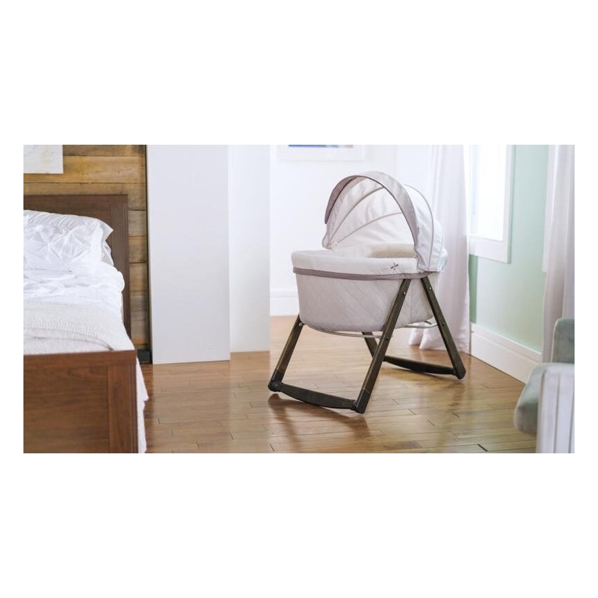 Ingenuity - Schommelwiegje voor baby's CARRINGTON grijs/bruin