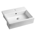 Isvea - Half ingebouwde wastafel PURITY 50 x 42 cm keramiek/wit