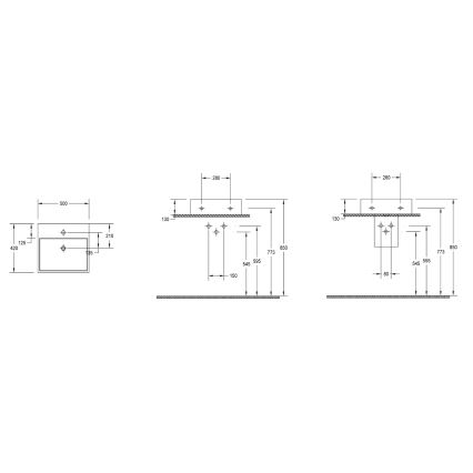 Isvea - Opzetwastafel PURITY 50x42 cm keramiek/wit