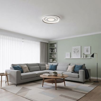 ITALUX - LED dimbare plafondlamp SIMNI LED/55W/230V 3000-6500K Ø 50 cm wit + afstandsbediening