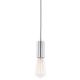 ITALUX - Hanglamp aan een koord MODERNA 1xE27/60W/230V chroom