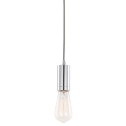 ITALUX - Hanglamp aan een koord MODERNA 1xE27/60W/230V chroom