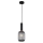 ITALUX - Hanglamp aan een koord ANTIOLA 1xE27/40W/230V diameter 15 cm zwart