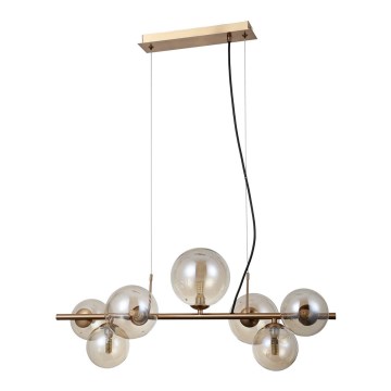 ITALUX - Hanglamp aan een koord CANELLO 7xG9/5W/230V messing