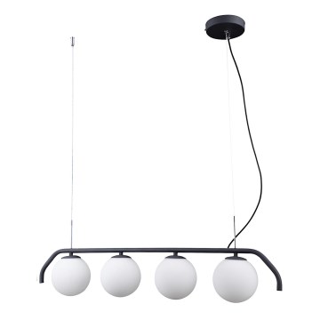 ITALUX - Hanglamp aan een koord CARIMI 4xG9/5W/230V zwart